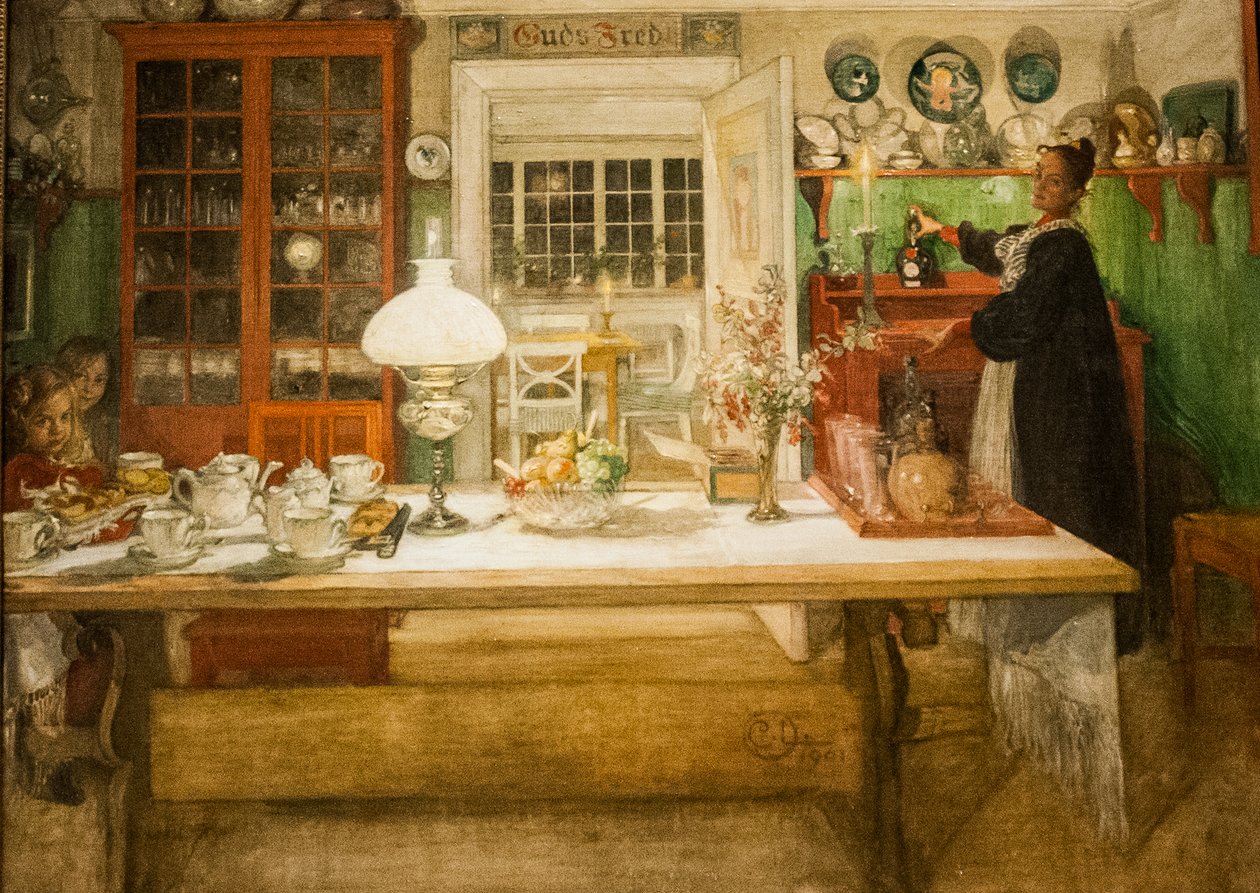 Valmistautuminen peliin tekijältä Carl Larsson