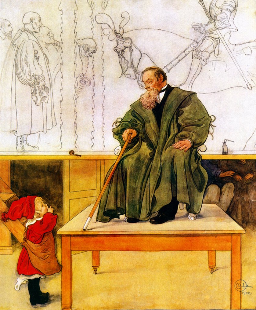 Isoisä ja Esbjörn tekijältä Carl Larsson