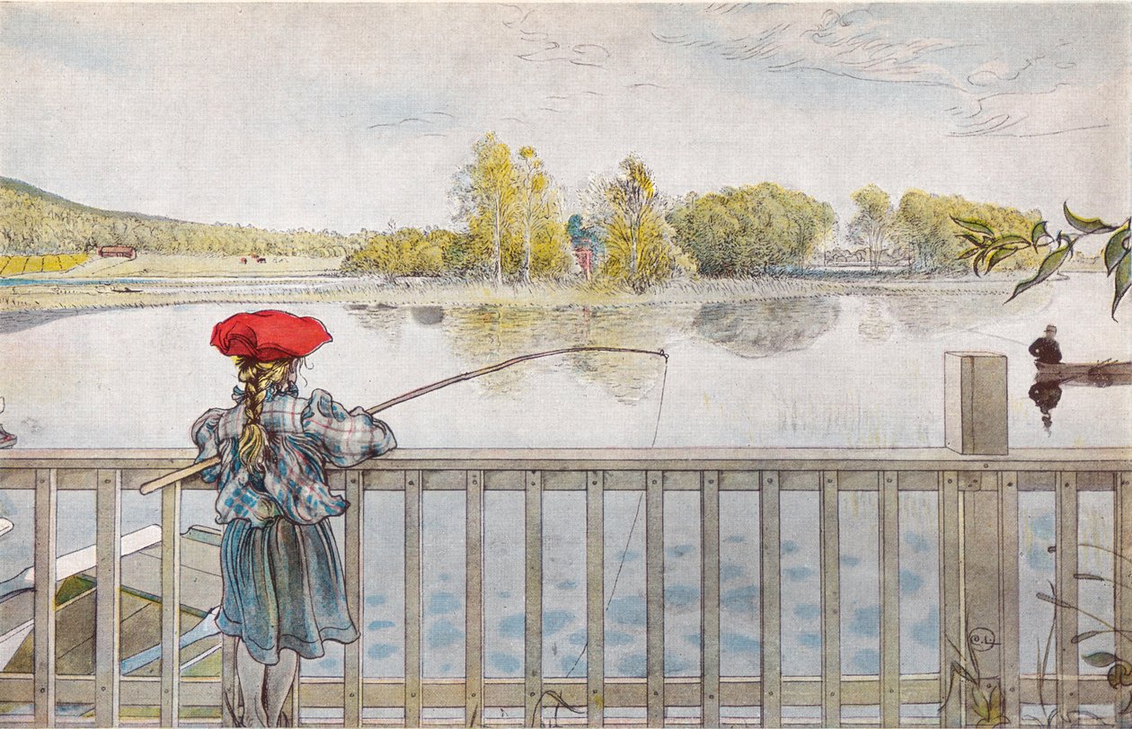 Lisbeth kalastaa tekijältä Carl Larsson