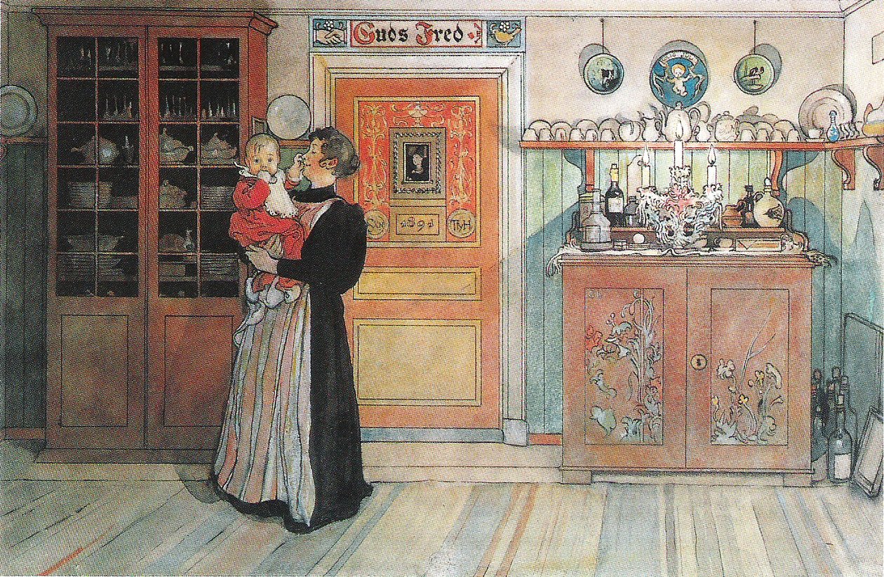Mellan jul och nyår tekijältä Carl Larsson