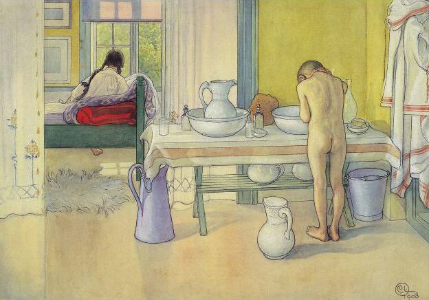 Kesäaamu tekijältä Carl Larsson