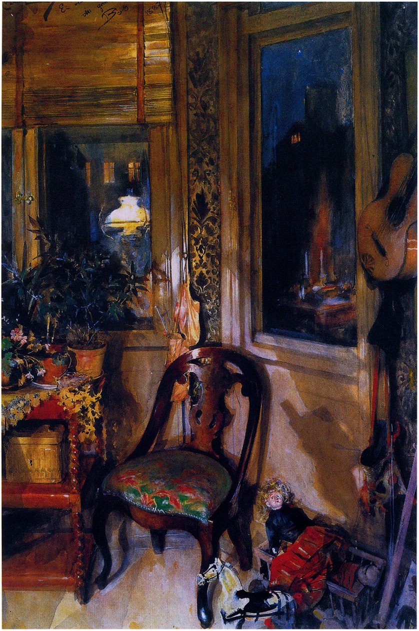 Lelujen kulma tekijältä Carl Larsson