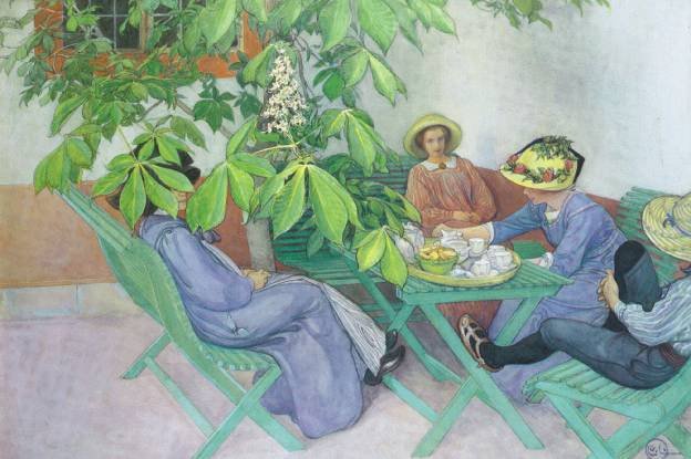 Kastanjapuun alla tekijältä Carl Larsson