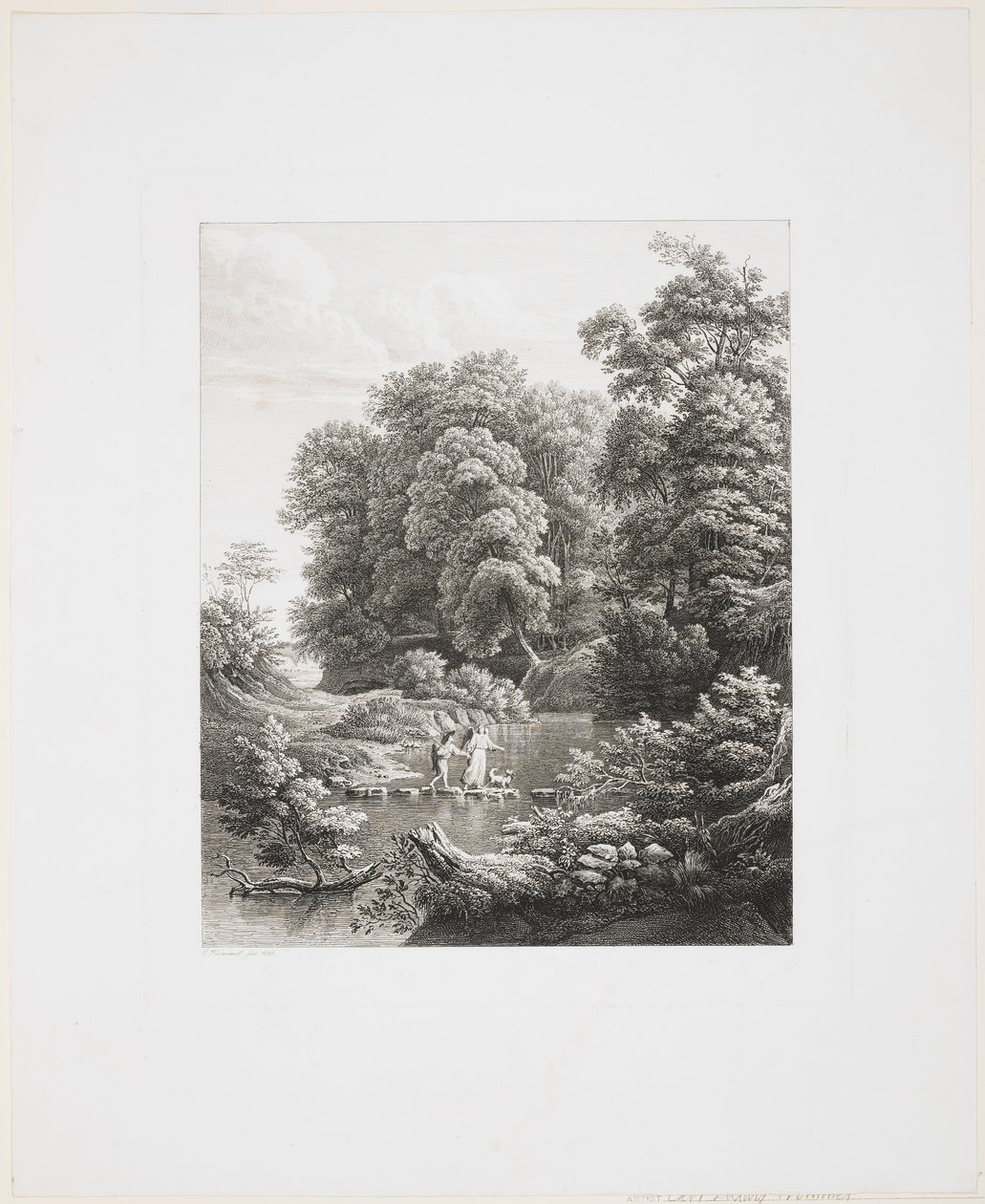 Tobias ja enkeli, 1835 tekijältä Carl Ludwig Frommel