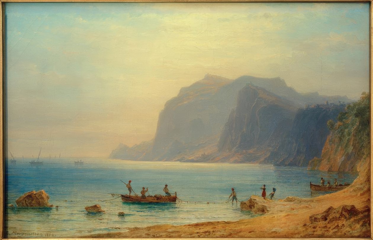 C. Morgenstern, Küste von Capri tekijältä Carl Morgenstern