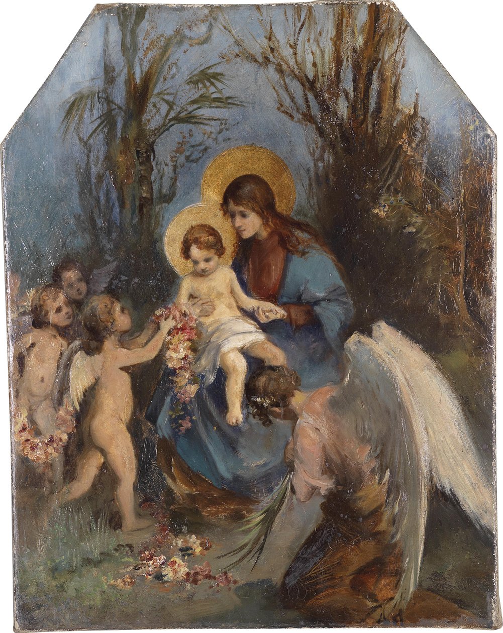 Ein Blumenkranz für das Jesuskind tekijältä Carl Rahl