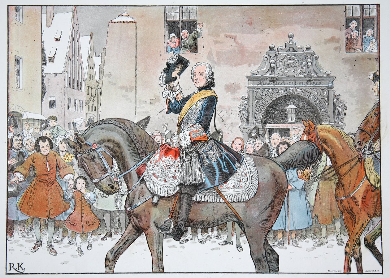 Preussin kuninkaan kokoelma Breslaussa, 3. tammikuuta 1741 tekijältä Carl Röchling