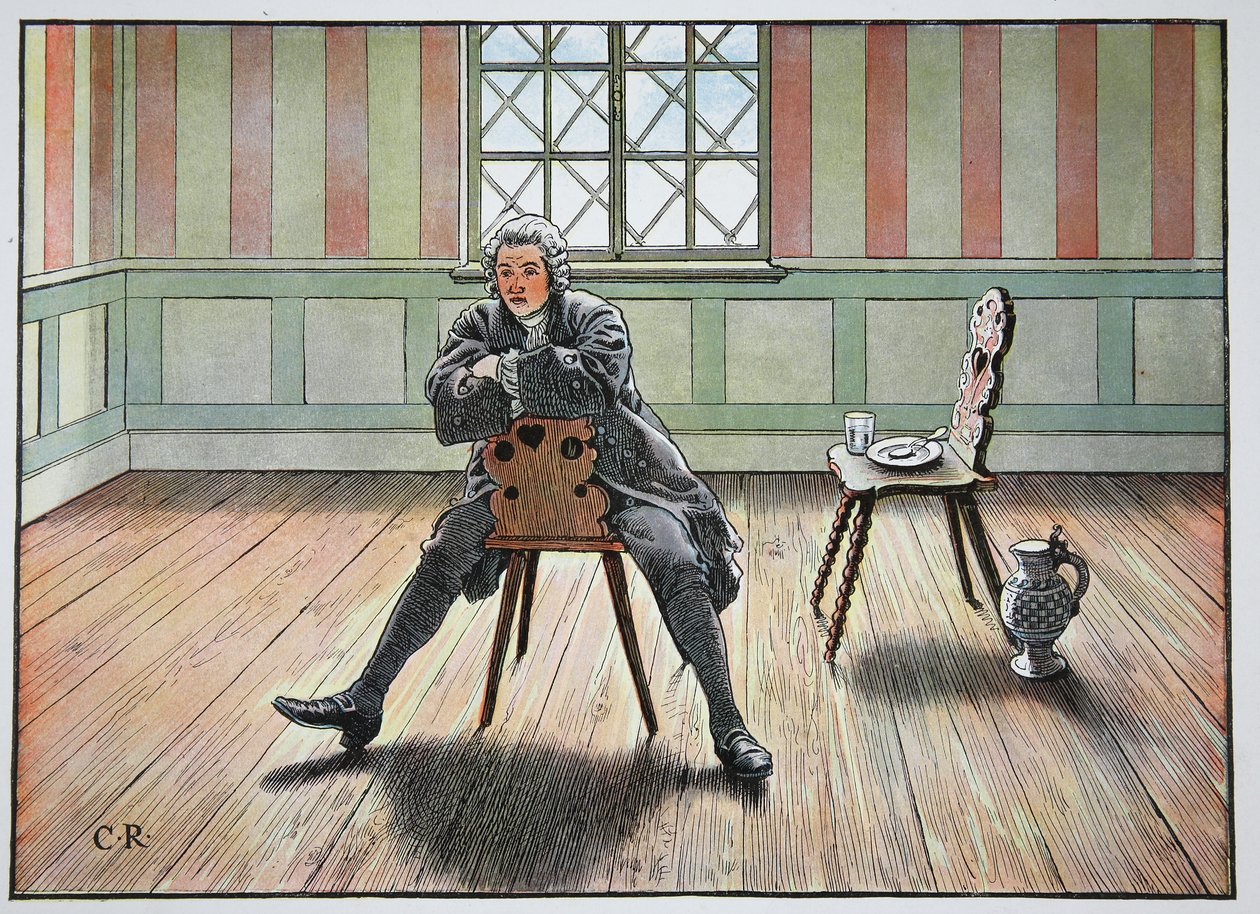 Kustrin an der Oderin vankeudessa syksyllä 1750 tekijältä Carl Röchling