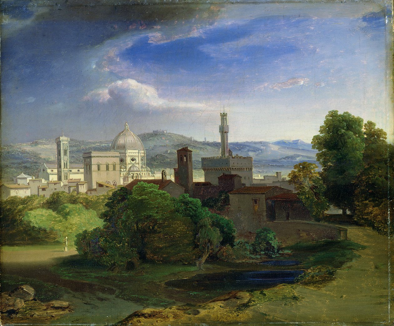 Näkymä Firenzeen, noin 1829 tekijältä Carl Rottmann