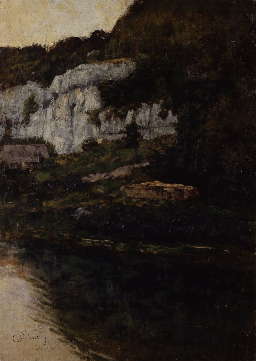 Felsabhang bei Saut de Doubs II tekijältä Carl Schuch