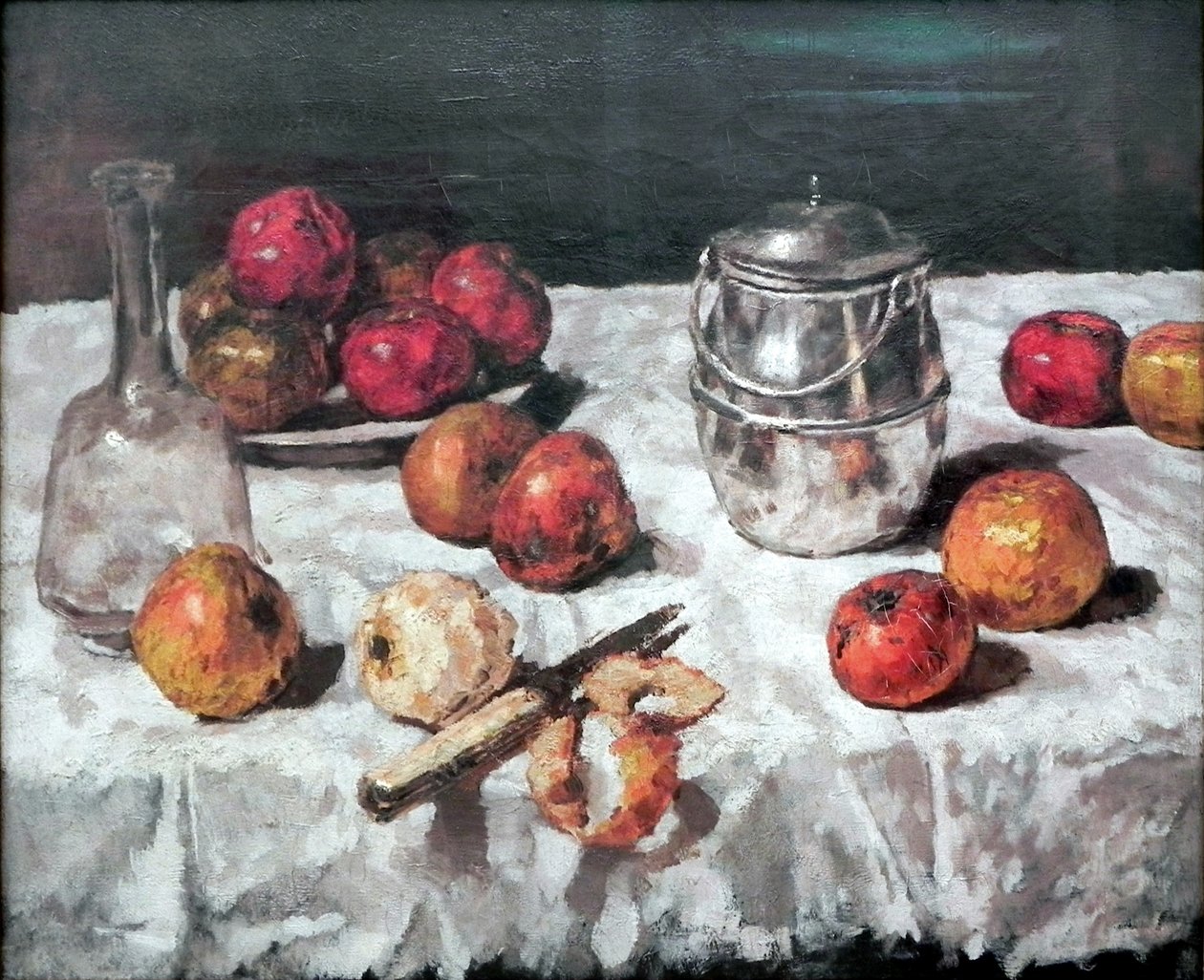 Stilleben mit Äpfeln tekijältä Carl Schuch