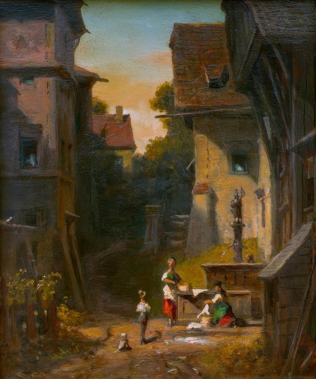 Olen Stadtbrunnen tekijältä Carl Spitzweg