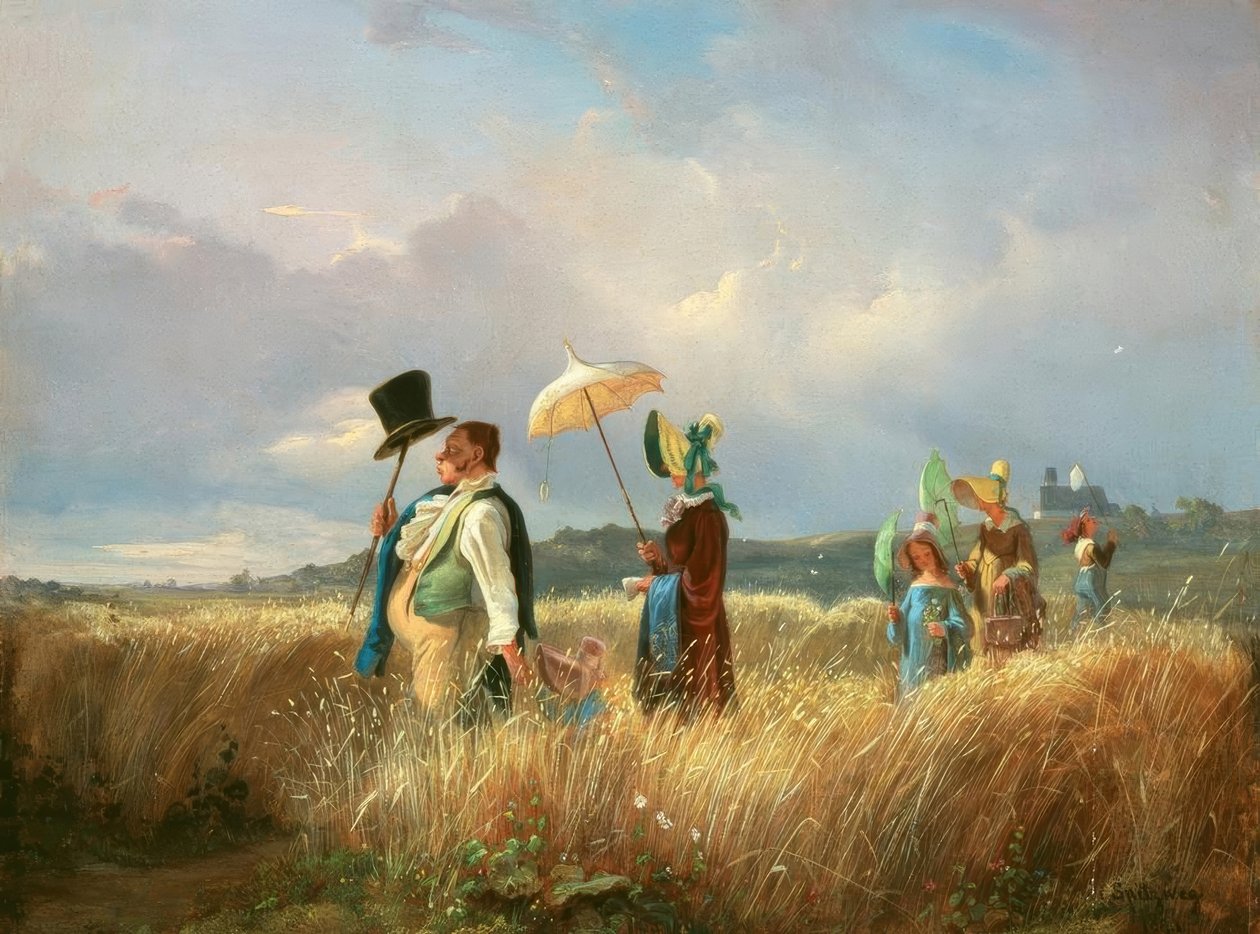 Sunnuntaikävely tekijältä Carl Spitzweg