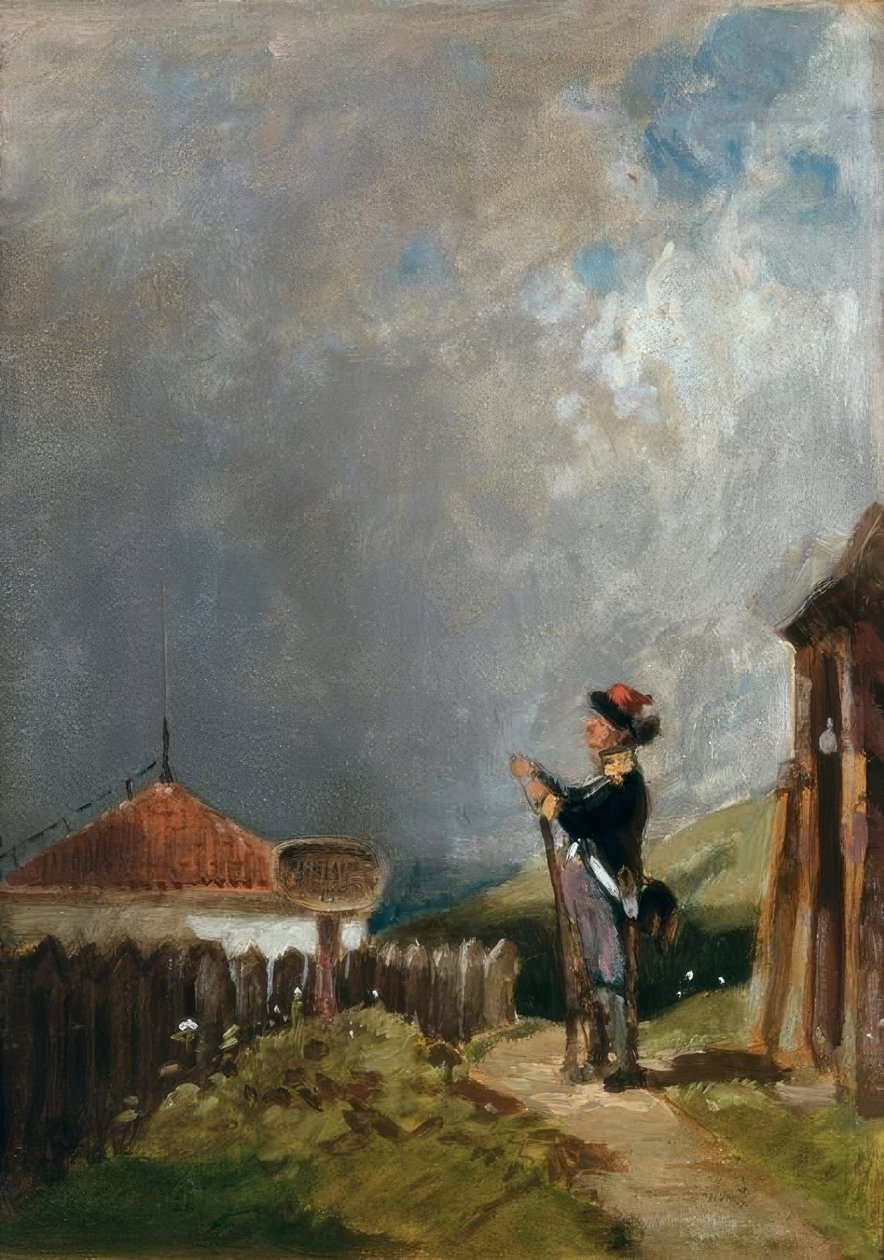 Die Schildwache tekijältä Carl Spitzweg