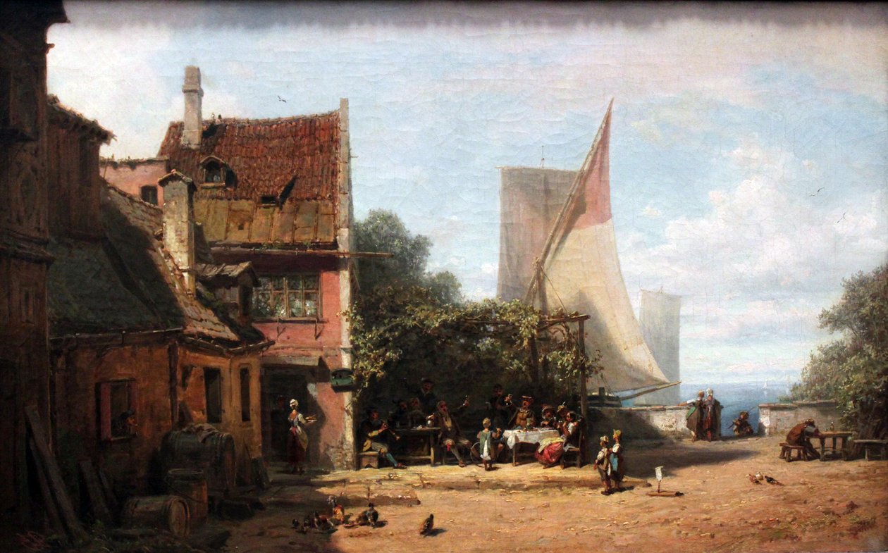 Vanha taverna lähellä Starnberger Seeä tekijältä Carl Spitzweg