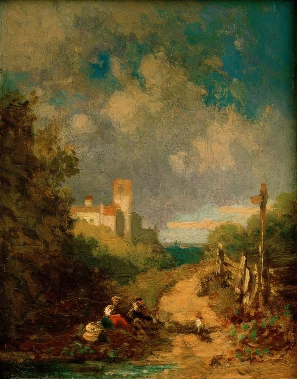 Rast am Feldweg tekijältä Carl Spitzweg