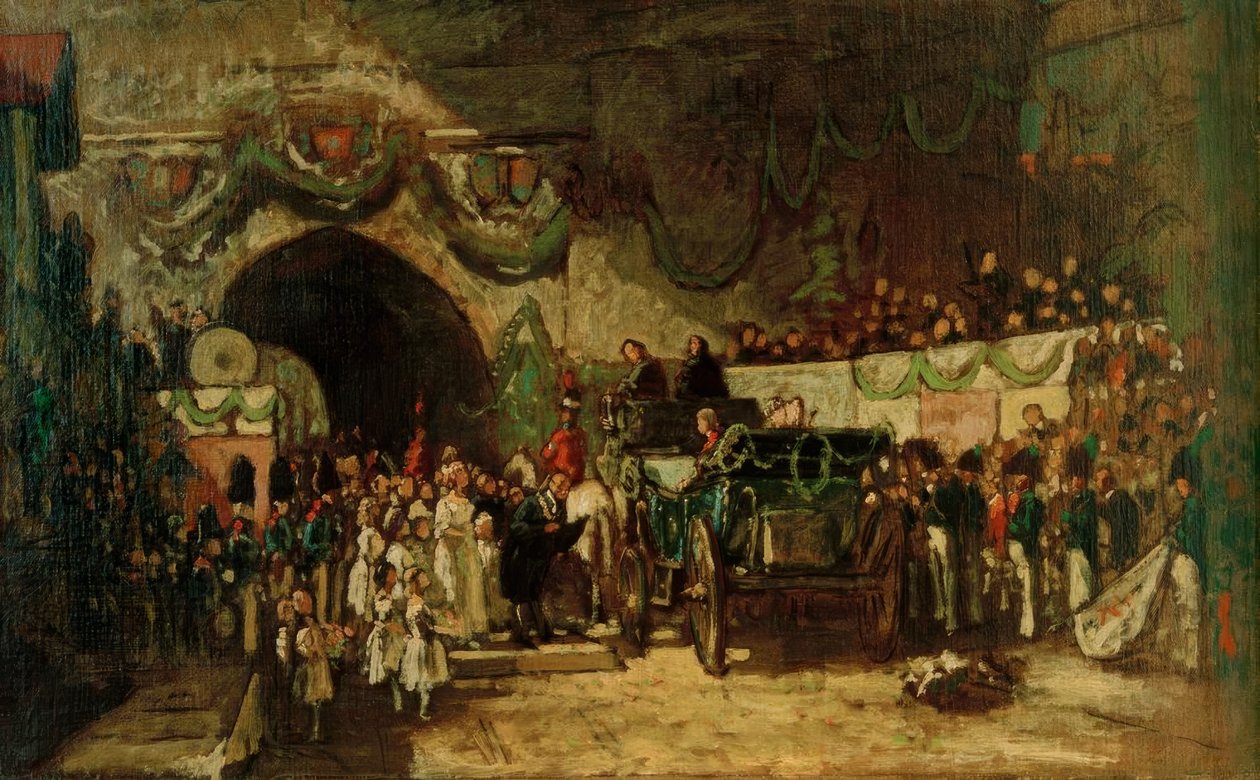 Serenissimi Ankunft tekijältä Carl Spitzweg