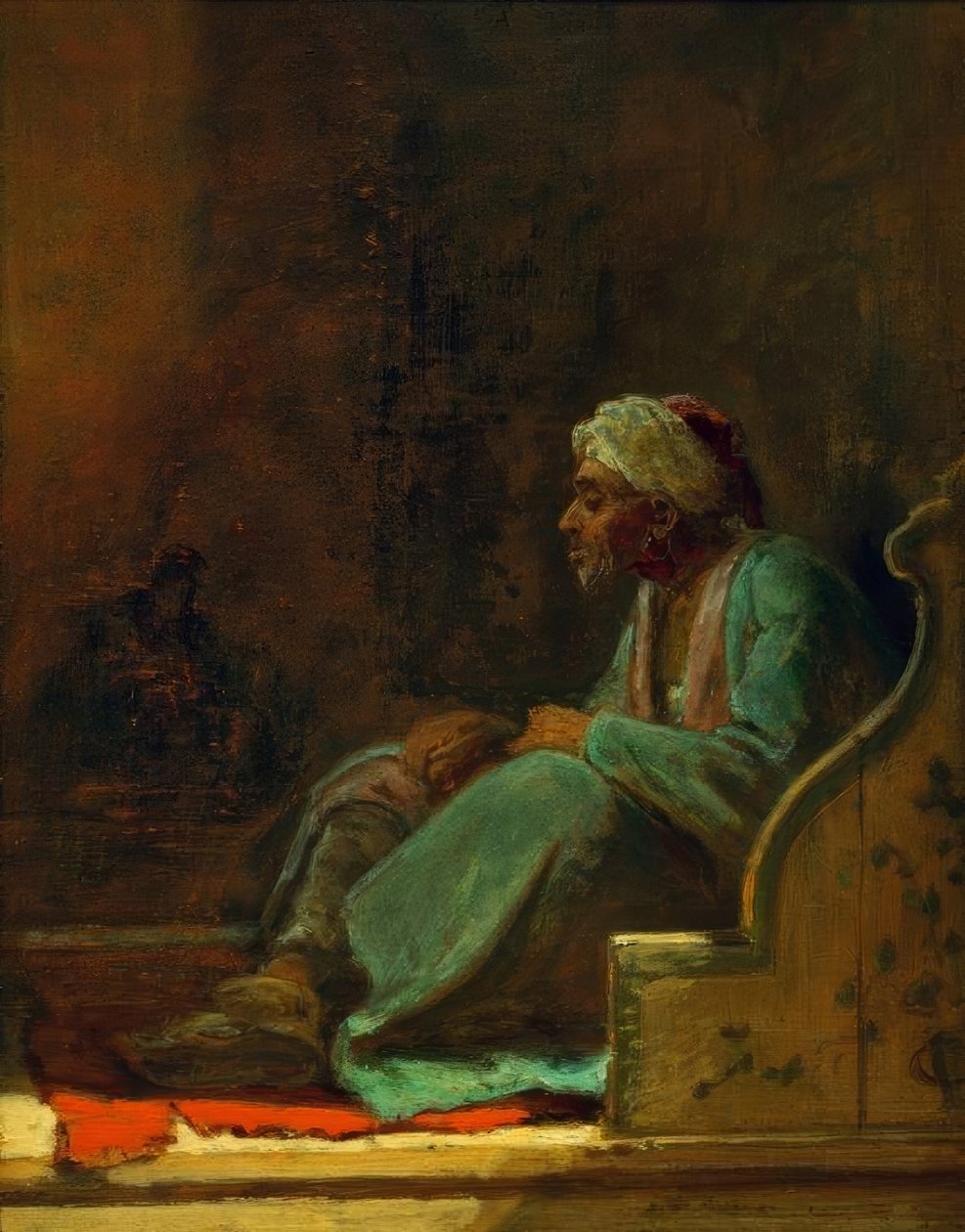 Sitzender Turke tekijältä Carl Spitzweg