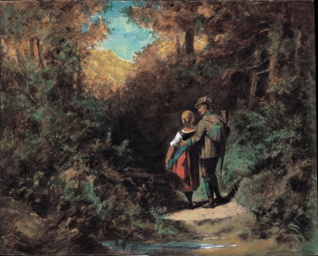 Stalking, 1865-70 tekijältä Carl Spitzweg