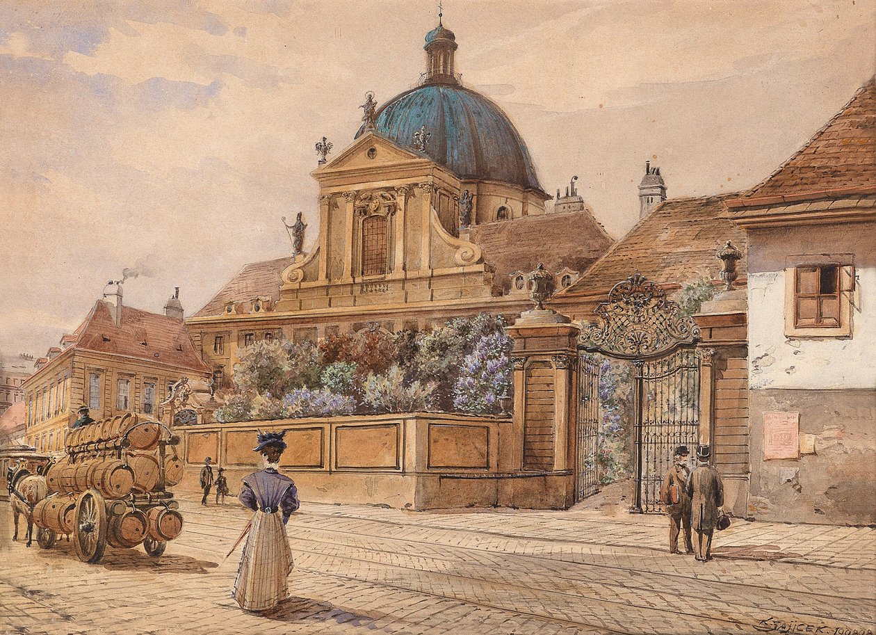 Wien, Die Salesianerinnenkirche am Rennweg tekijältä Carl Wenzel Zajicek