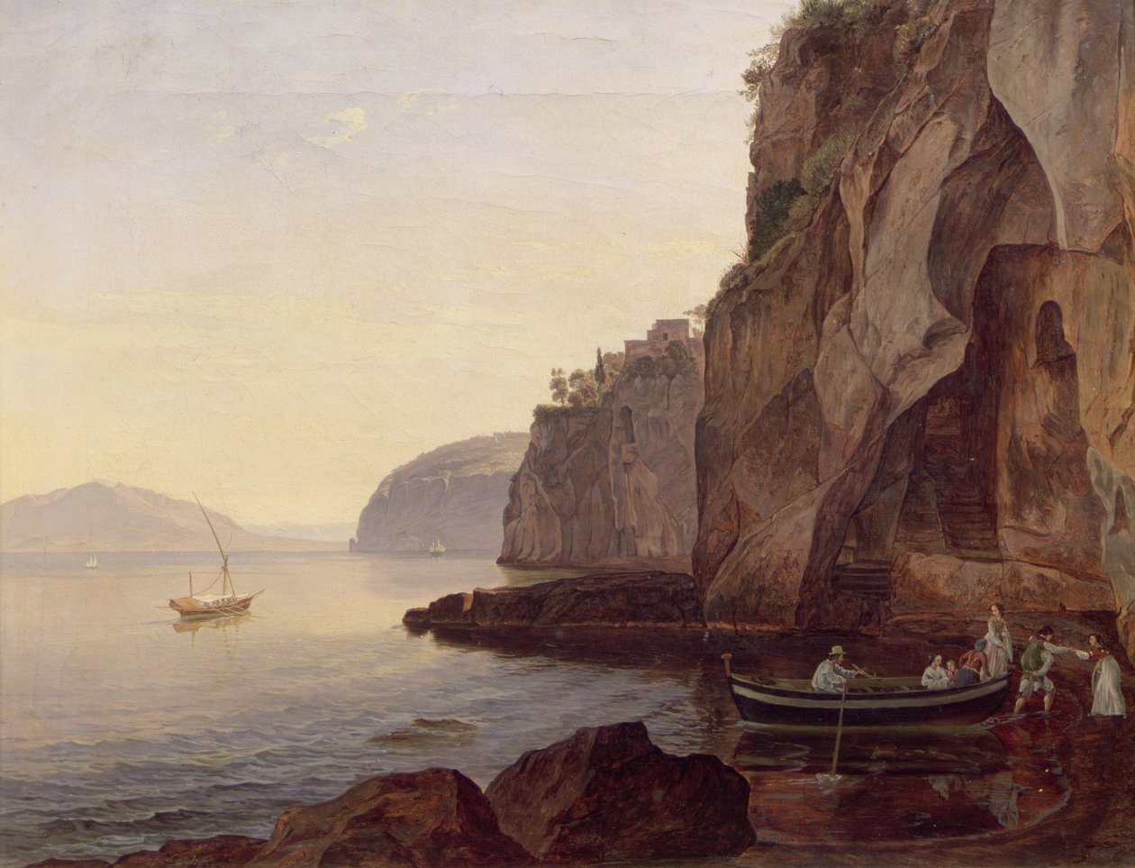 Cocumella lähellä Sorrentoa, 1827 tekijältä Carl Wilhelm Goetzloff