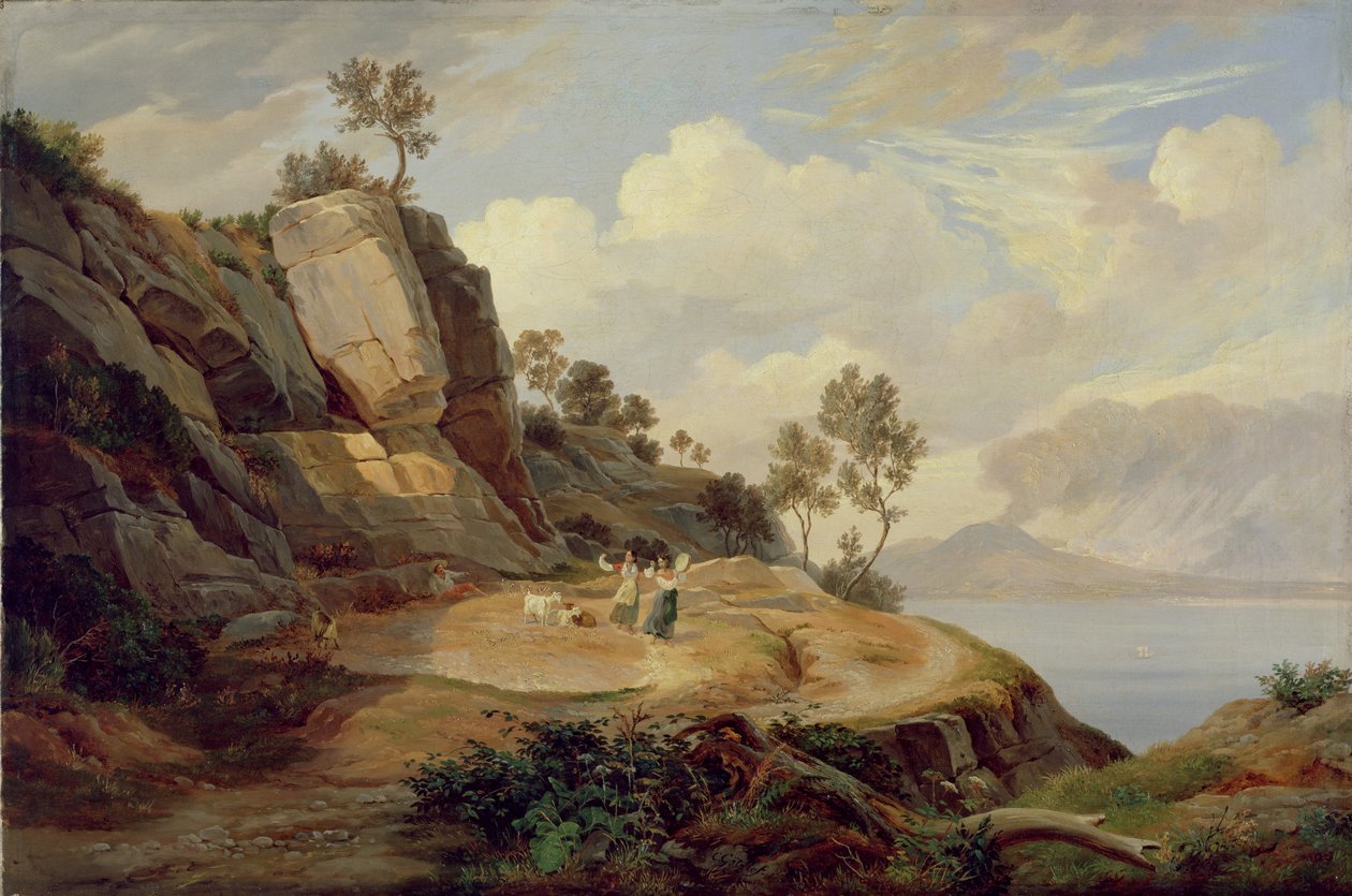 Maisema Italiassa tekijältä Carl Wilhelm Goetzloff