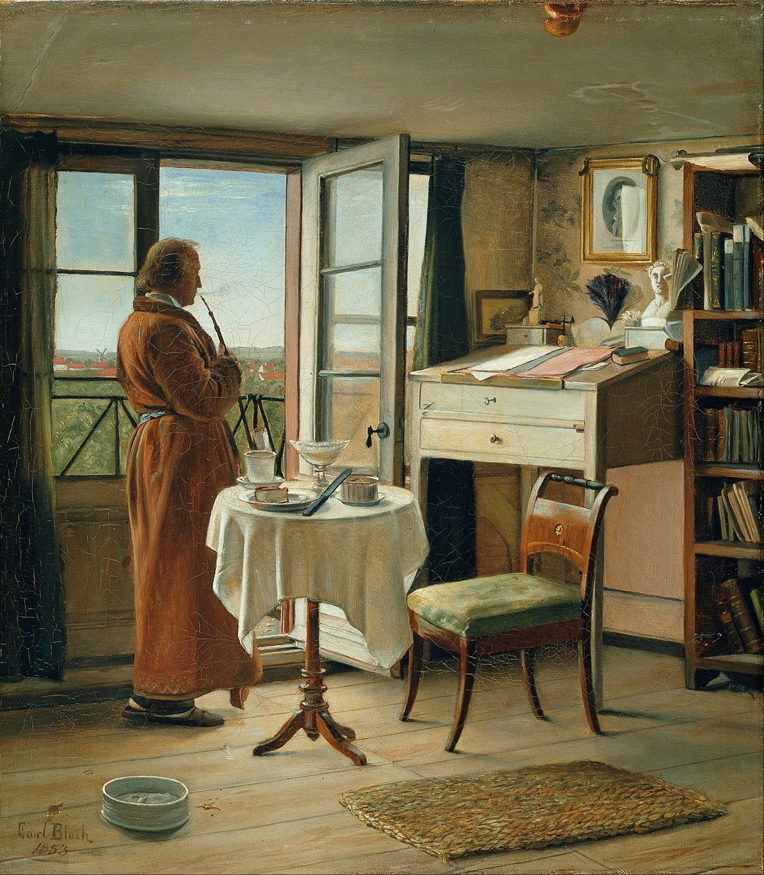 Näyttelijä Kristian Mantzius tutkimuksessaan tekijältä Carl Heinrich Bloch