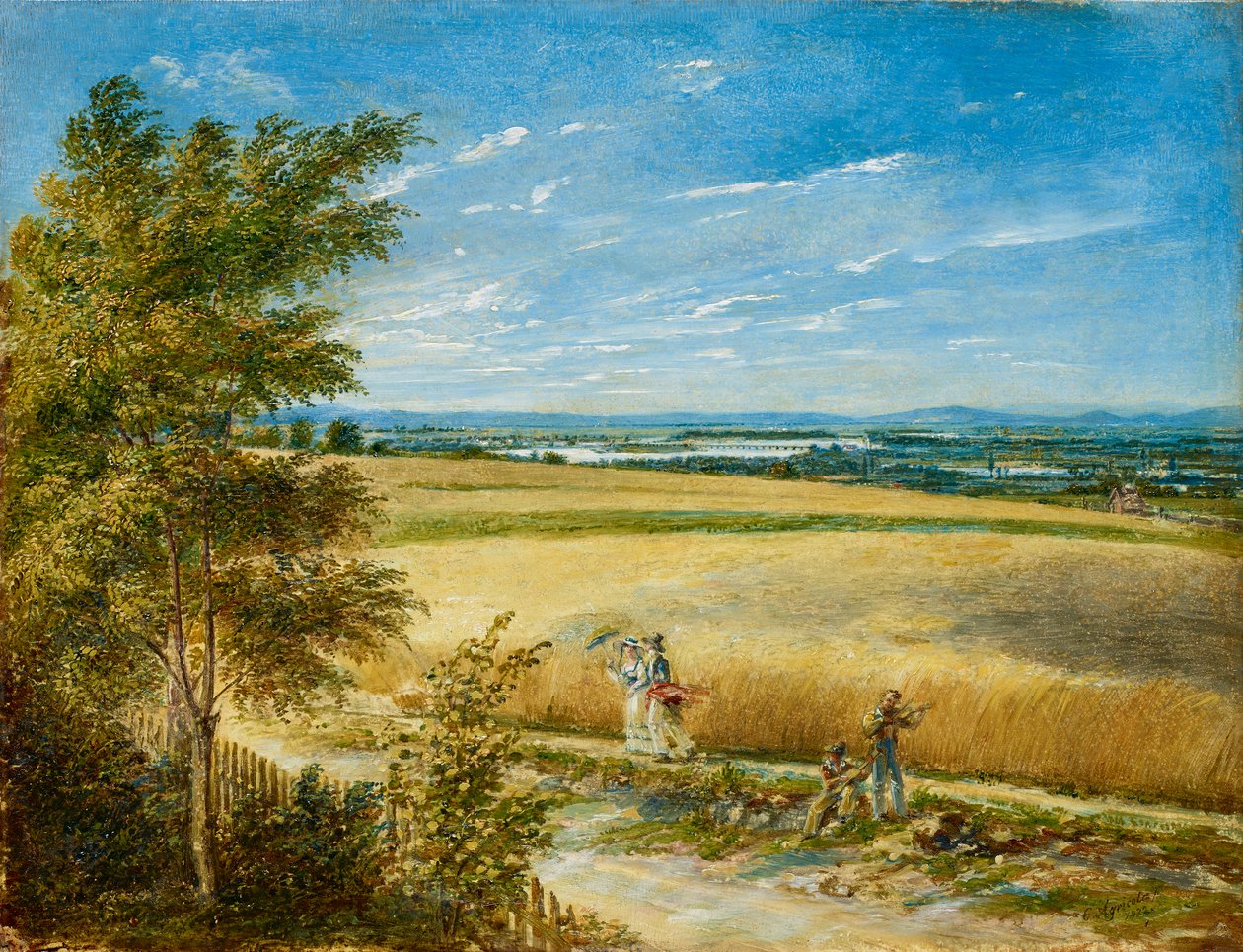 Tonava vanhan Reichsbrücken kanssa tekijältä Carl Agricola