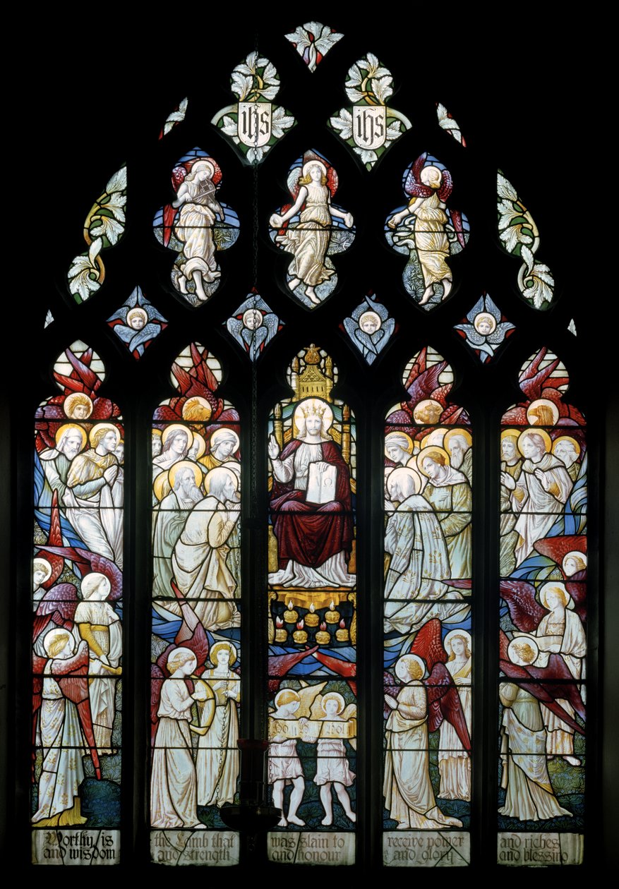 Latchford, Christchurch, Shrigley & Hunt (1873-1982), Carl Almquist, Christ In Glory, jota enkelit palvovat, 1887 tekijältä Carl Almquist