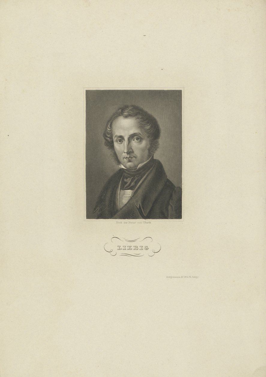 Muotokuva kemisti Justus von Liebigistä, n. 1840. tekijältä Carl Barth