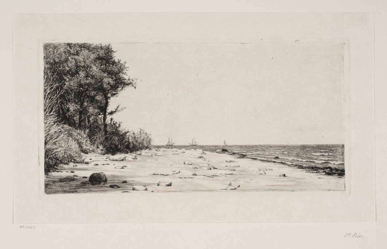 Seelannin pohjoisrannikolta. Hornbækin istutus tekijältä Carl Bloch