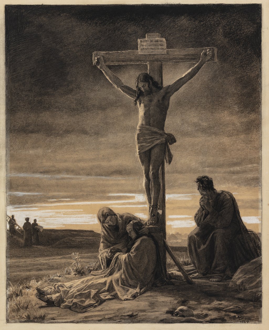 Kristus ristillä tekijältä Carl Bloch