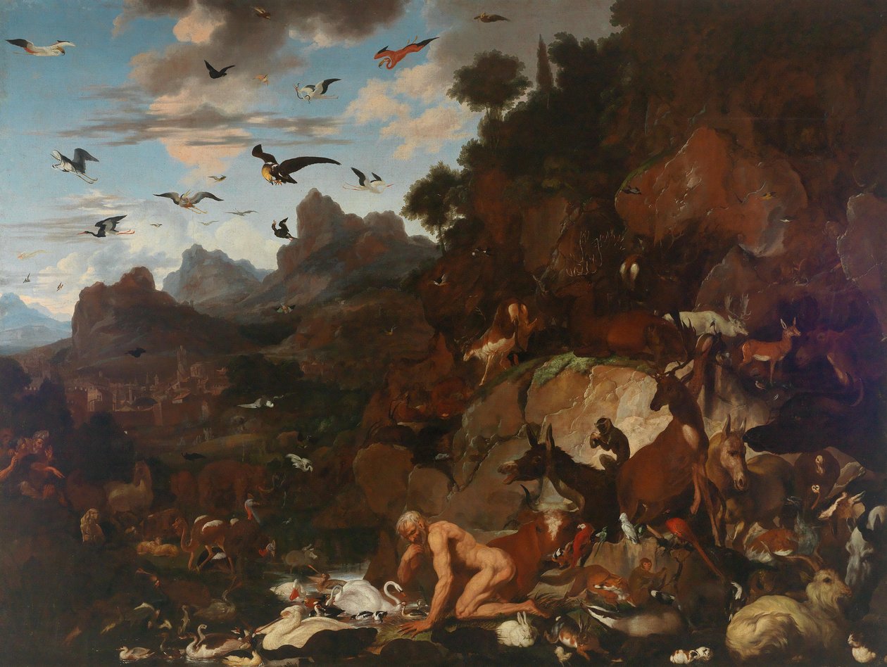La bogeria de Nabucodonosor, c. 1680. finlandès tekijältä Carl Borromaus Andreas Ruthart