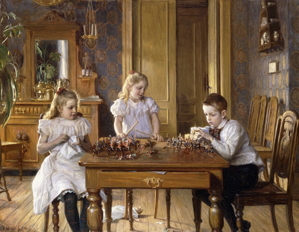 Taistelu, 1900 tekijältä Carl Christian Ferdinand Wentorf