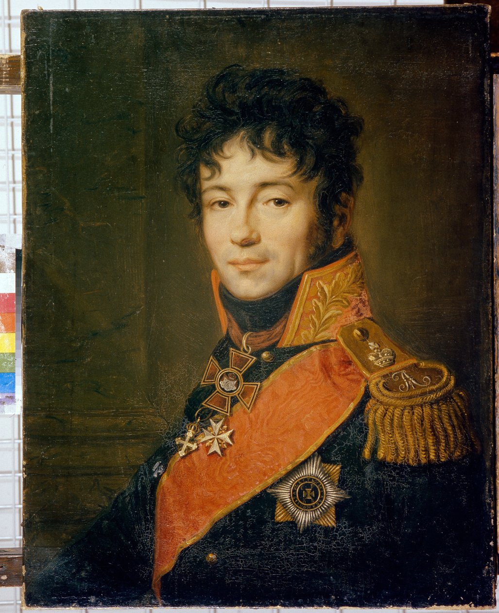 Kreivi Evgraf Fedotovich Komarovskyn muotokuva (1769-1843) - Carl Christian Vogel von Vogelsteinin (1788-1868) kuva, huile sur toile, 67x52 cm - Kreivi Evgraf Fedotovich Komarovskyn muotokuva, Carl Christian Vogel von Vogelsteinin öljy kankaalle tekijältä Carl Christian Vogel von Vogelstein