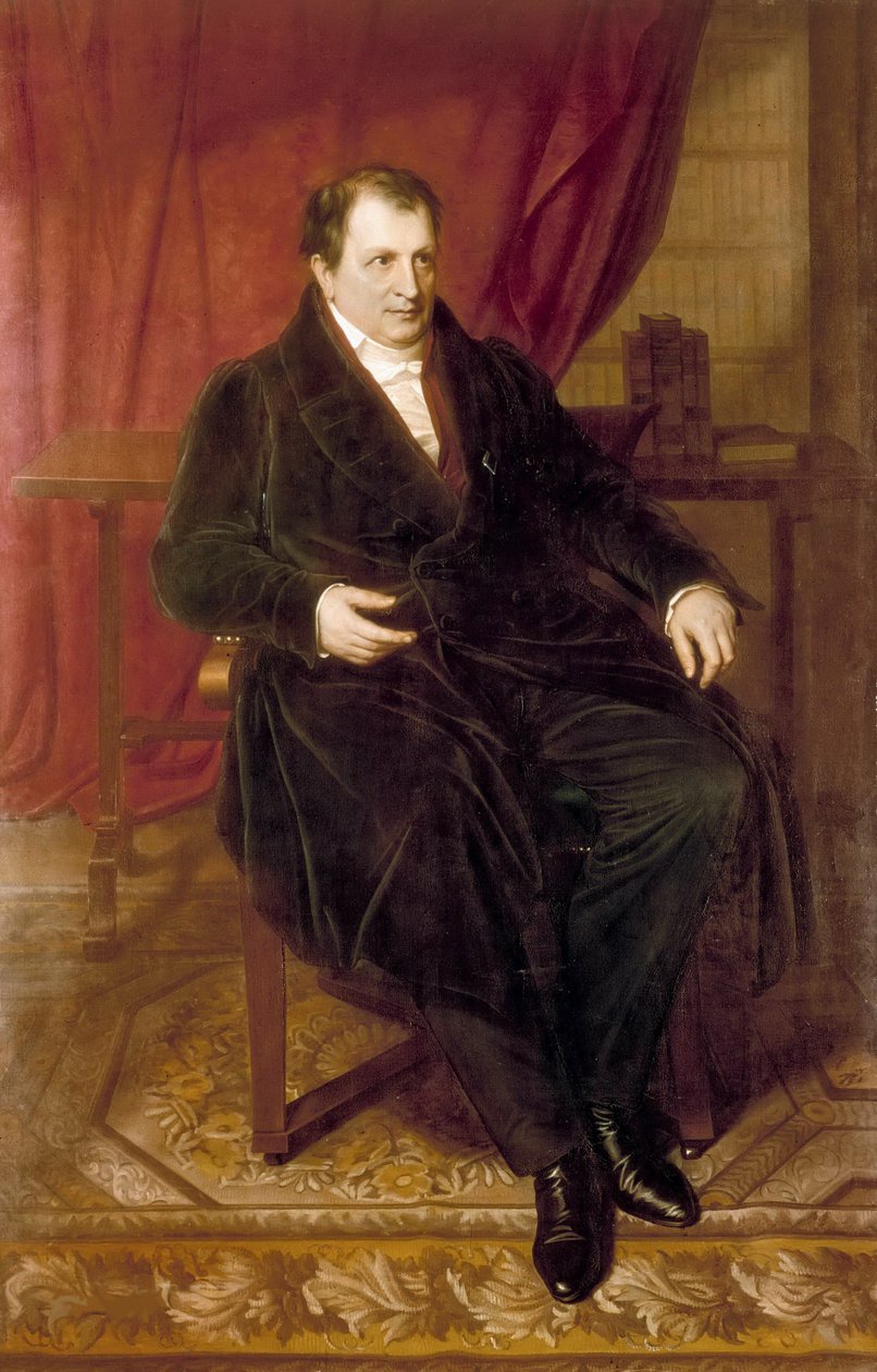 Johann Ludwig Tieckin muotokuva 1773-1853, 1835. tekijältä Carl Christian Vogel von Vogelstein
