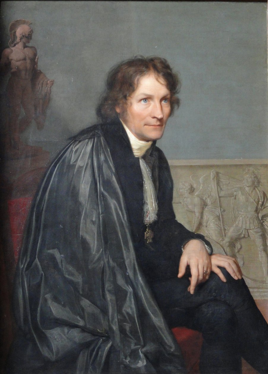 Kuvanveistäjä Bertel Thorvaldsenin muotokuva 1770-1844, 1814 tekijältä Carl Christian Vogel von Vogelstein
