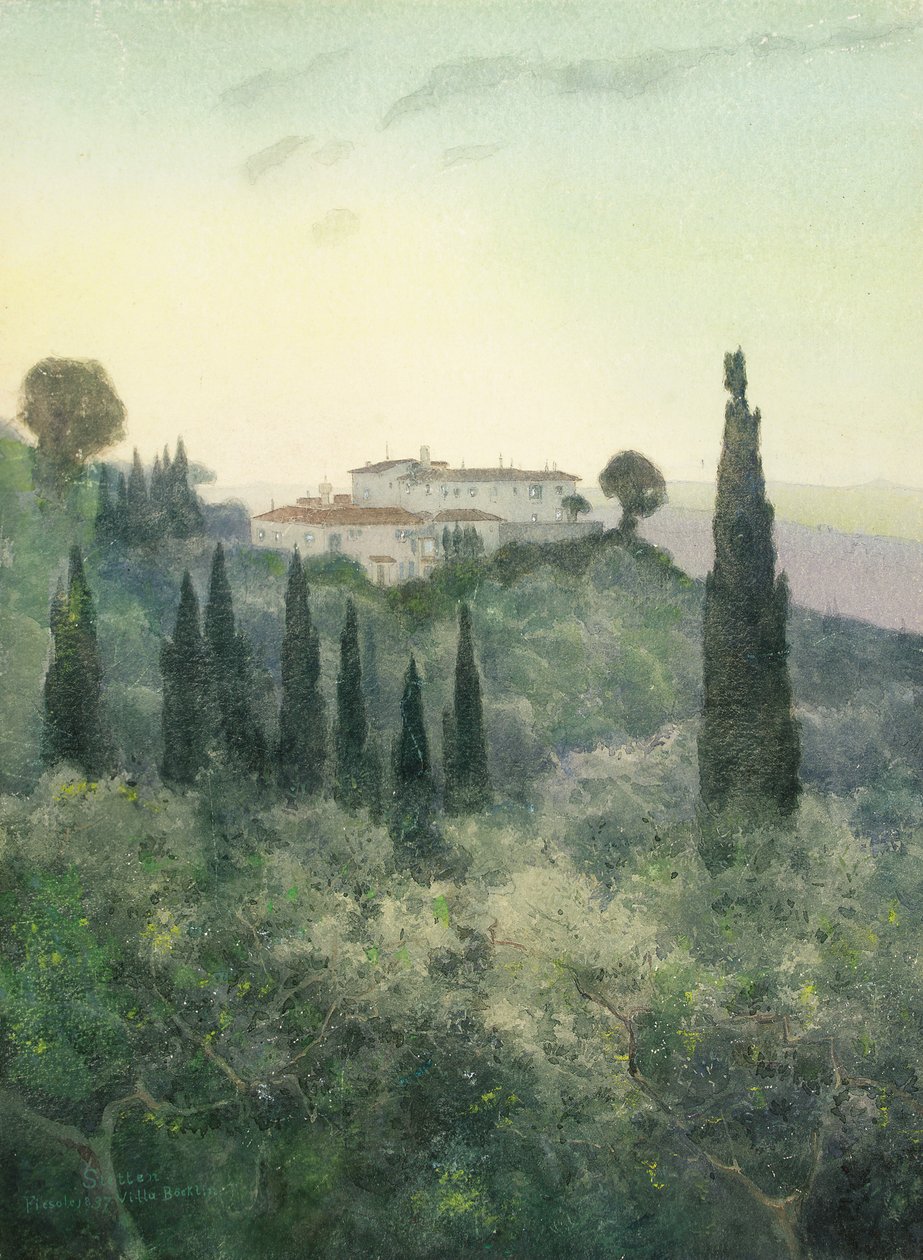 Villa Bocklin, Fiesole tekijältä Carl Ernest von Stetten