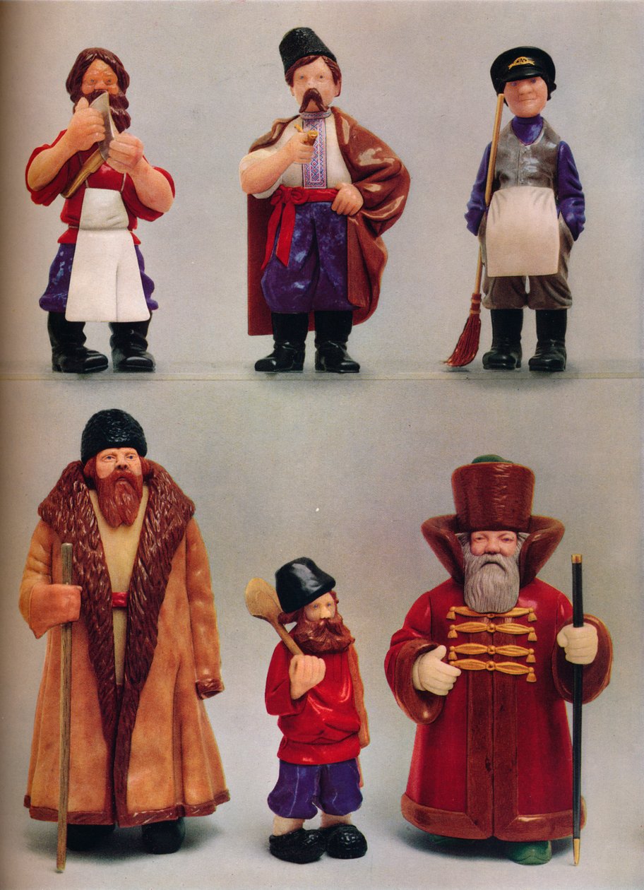 Venäjän kansallistyypit, c1935 tekijältä Carl Fabergé