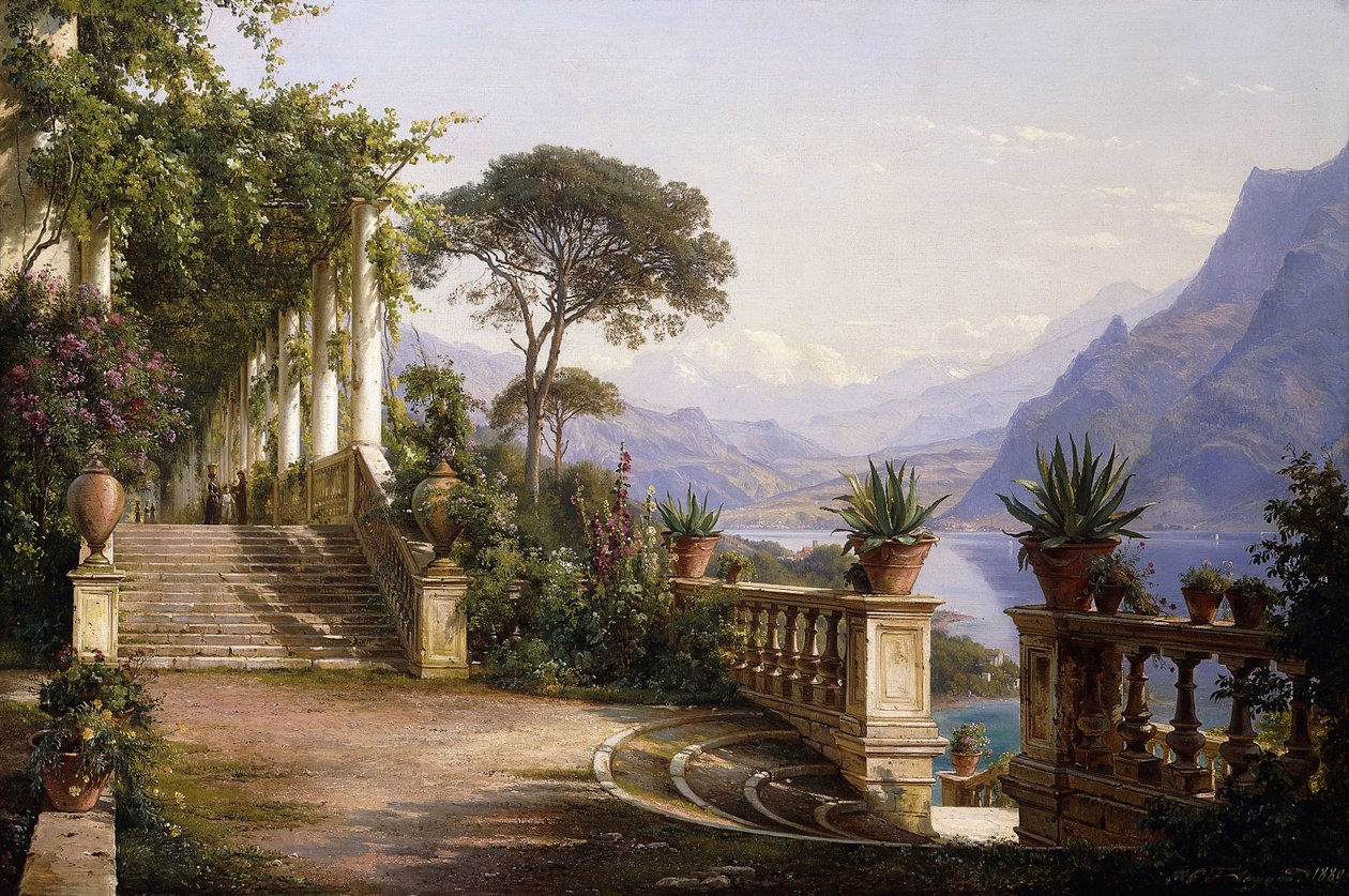 Loggia Fra Como, 1880 tekijältä Carl Frederick Aagaard