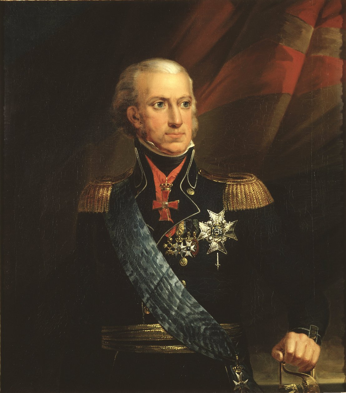 Kaarle XIII, roi de Suede - Muotokuva Ruotsin kuninkaan Kaarle XIII:sta (1748-1818), kirjoittanut Breda, Carl Frederik von (1759-1818). Öljy kankaalle. Mitat: 89 x 78 cm. Tukholman kansallismuseo tekijältä Carl Frederick von Breda
