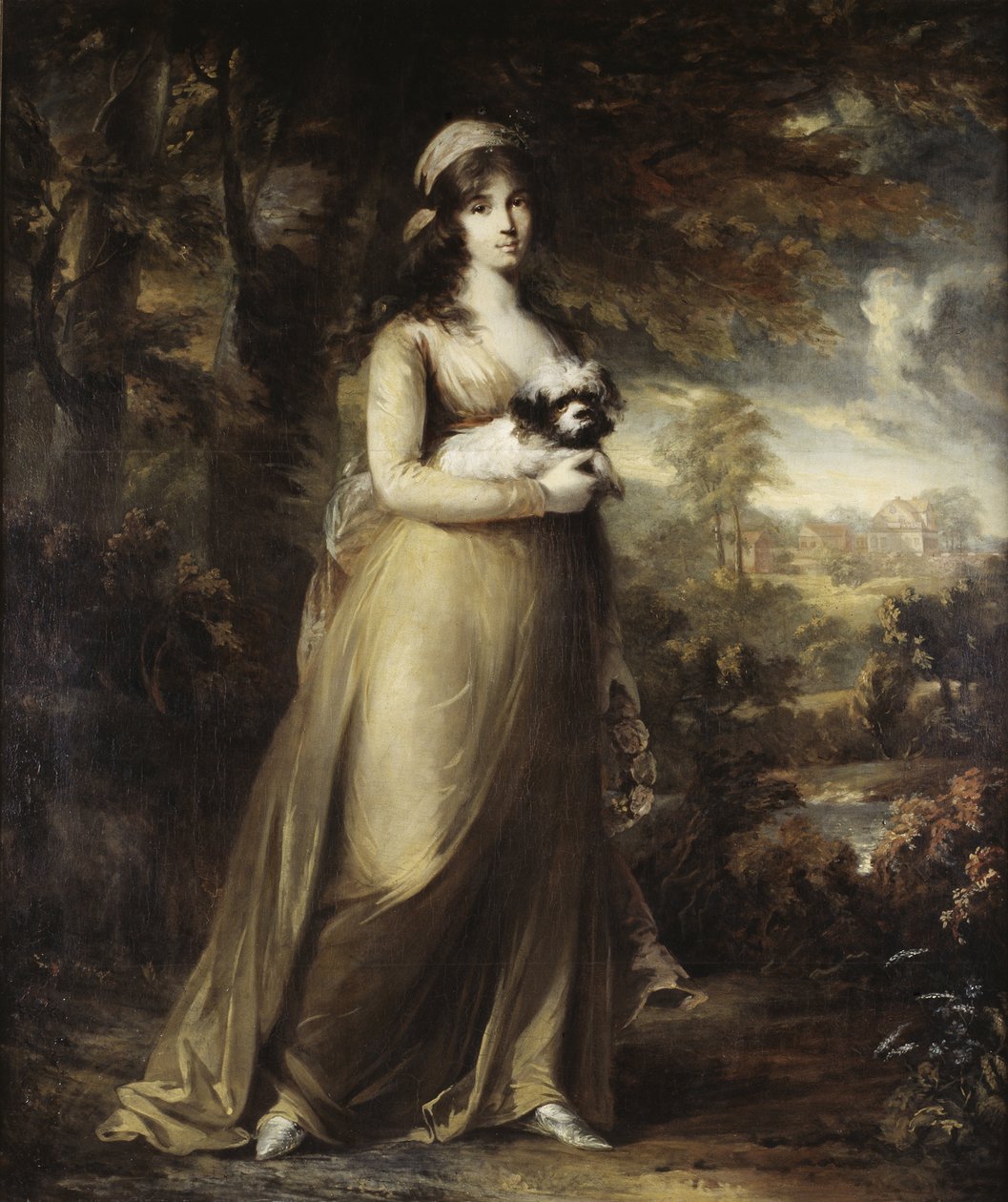 Oopperalaulaja Teresa Vandonin muotokuva, Breda, Carl Frederik von (1759-1818). Öljy kankaalle tekijältä Carl Frederick von Breda