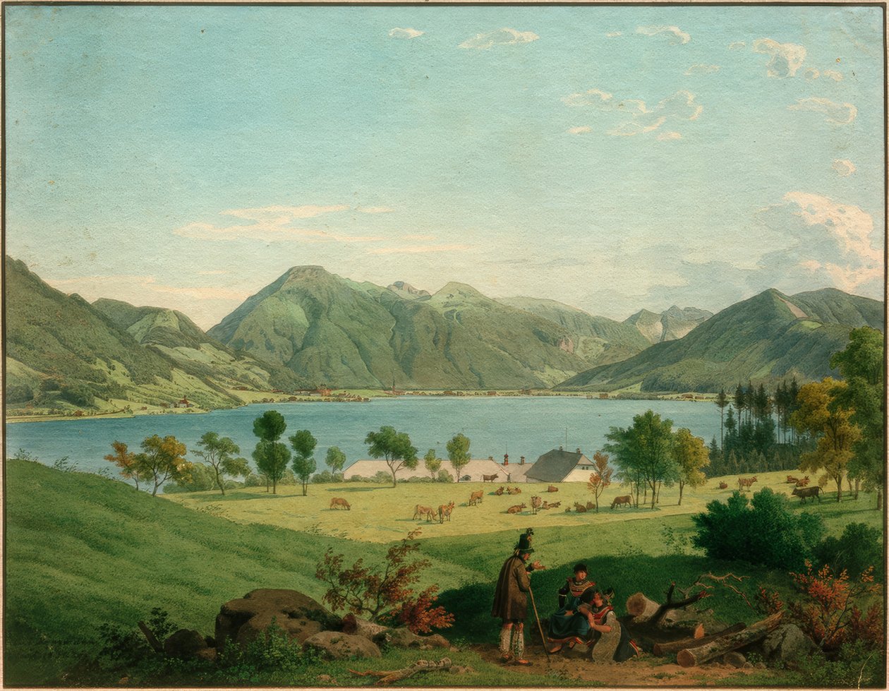 Tegernsee Kaltenbrunnin lähellä tekijältä Carl Friedrich Heinzmann