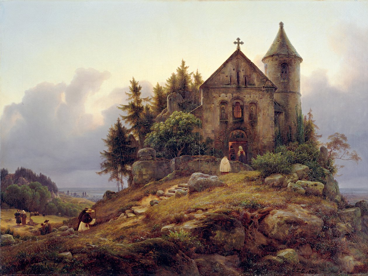 Metsäkappeli tekijältä Carl Friedrich Lessing