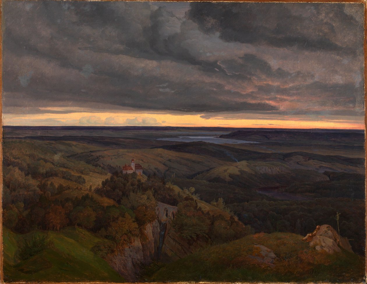 Eifelin maisema tekijältä Carl Friedrich Lessing