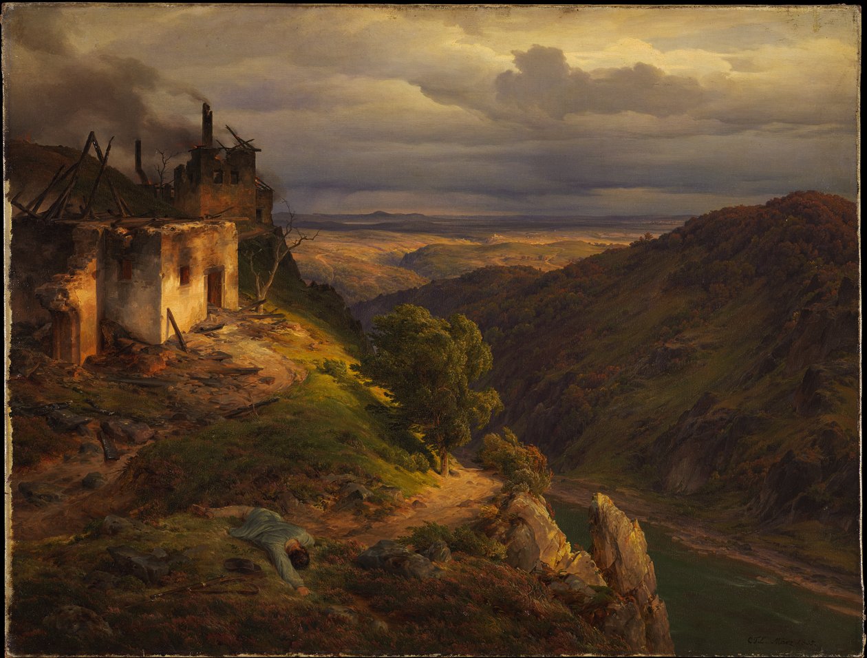 Maisema tekijältä Carl Friedrich Lessing