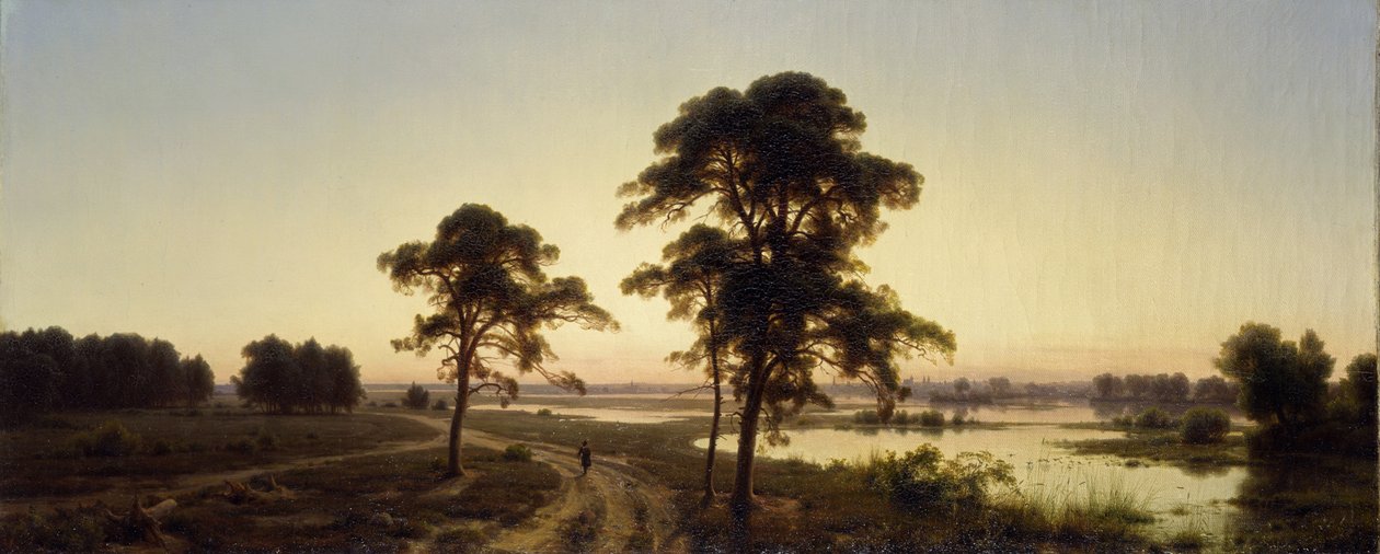 Sleesian maisema tekijältä Carl Friedrich Lessing