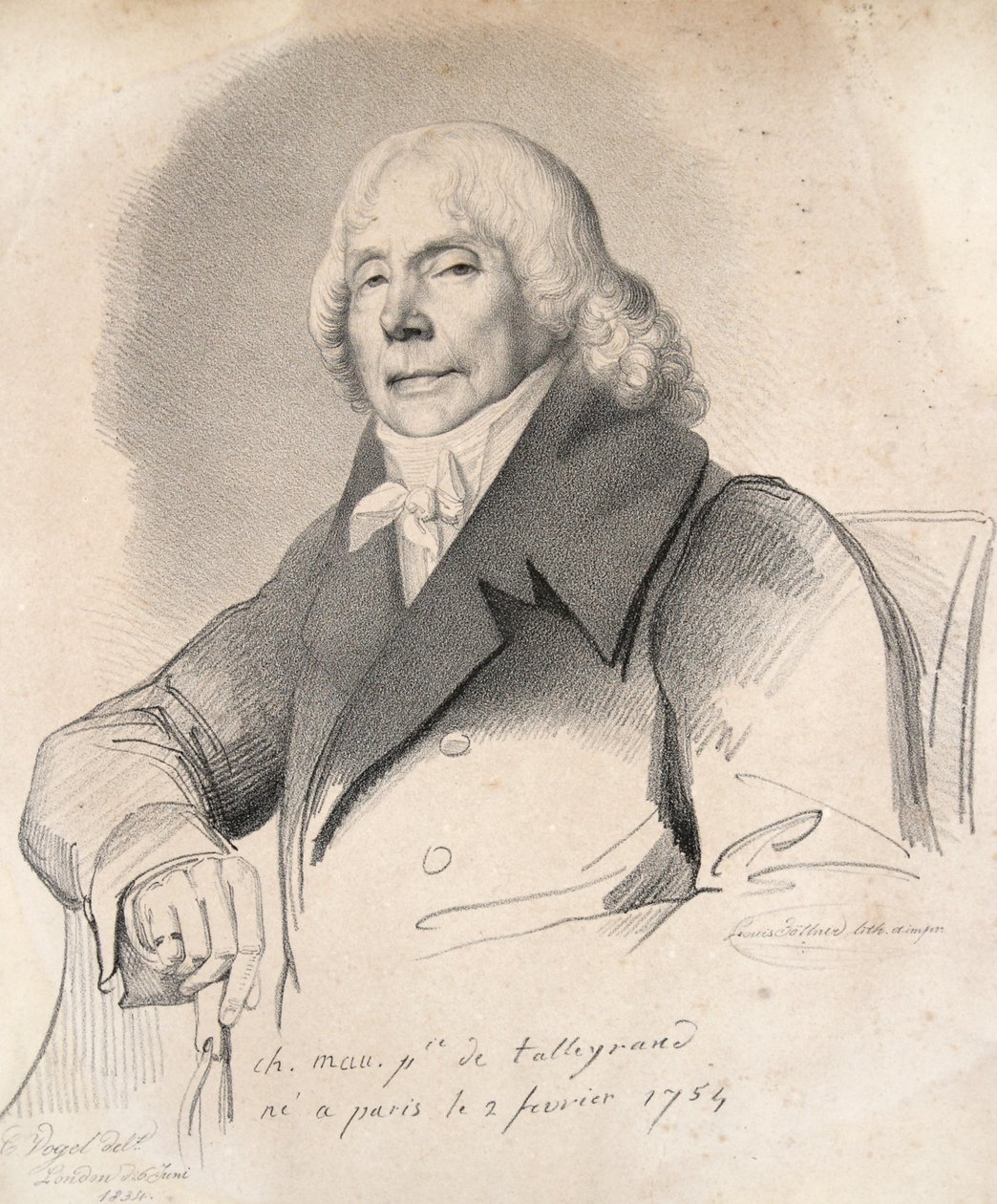 Charles Maurice Prince de Talleyrand, pubi. 1834 tekijältä Carl Friedrich Otto Vogel