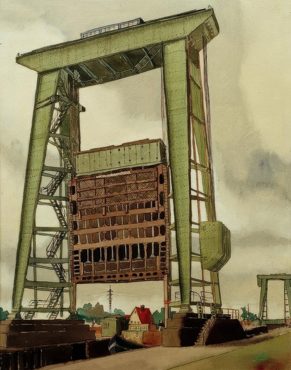 Schleuse, Friedrichsfeld tekijältä Carl Grossberg