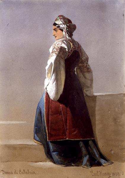 "Donna di Calabria", muotokuva italialaisesta tytöstä tekijältä Carl Haag
